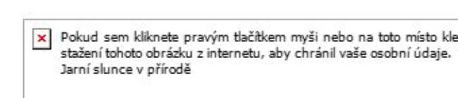 E-mail bez obrázku detail 2